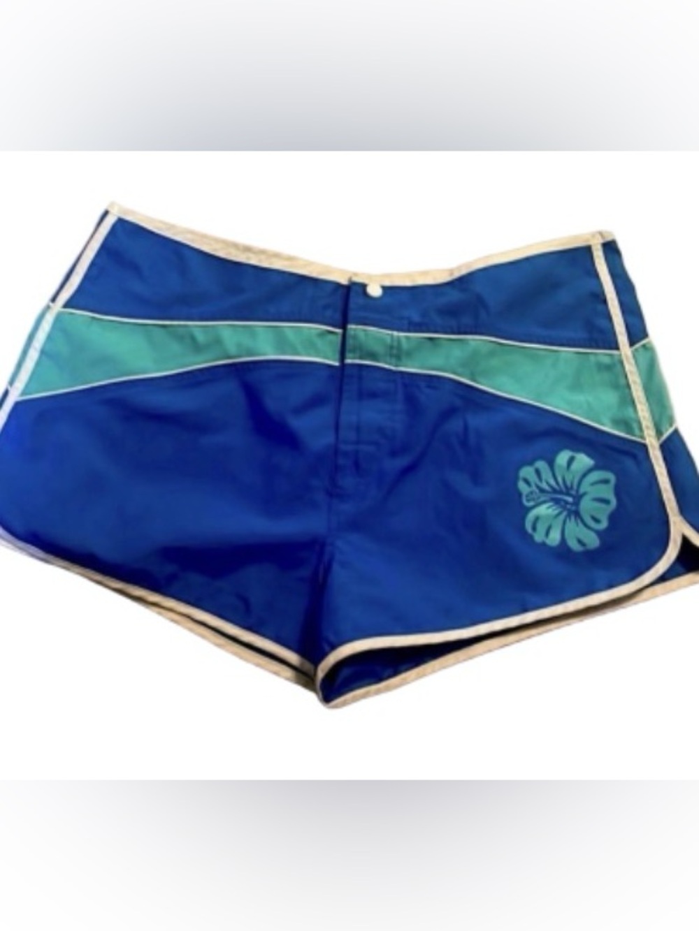 Vintage Y2K Victoria’s Secret swim hibiscus board  shorts